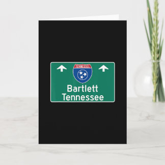 Rtlett Tennessee Interstate Highway Urlaubsandenke Karte