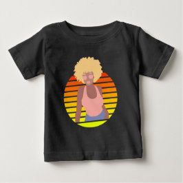 RTRO AFRO QUEEN - AFRO AMERIKANISCHE QUEEN BABY T-SHIRT