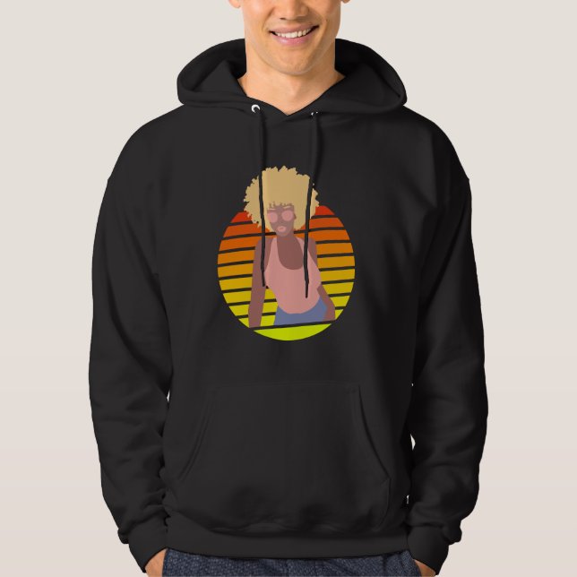 RTRO AFRO QUEEN - AFRO AMERIKANISCHE QUEEN HOODIE (Vorderseite)