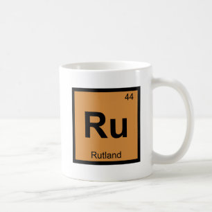Ru - Rutland Vermont Chemie Periodensystem Tasse