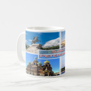 RU Sankt Petersburg - Bronze-Horseman - Hermitage Kaffeetasse