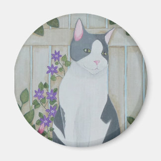 Ru und Rose Circle Magnet