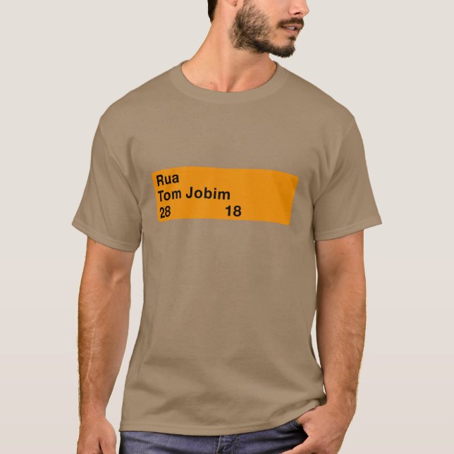 Rua Tom Jobim, Rio de Janeiro, Straßenschild T-Shirt (Vorderseite)