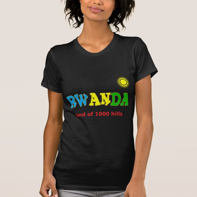 Ruanda, das Land von 1000 Hügeln T-Shirt (Vorderseite)