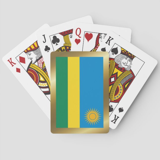 Ruanda Flag Spielkarten (Rückseite)
