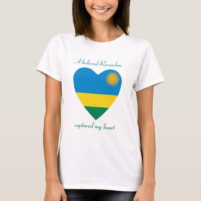Ruanda Flag Sweetheart T - Shirt (Vorderseite)