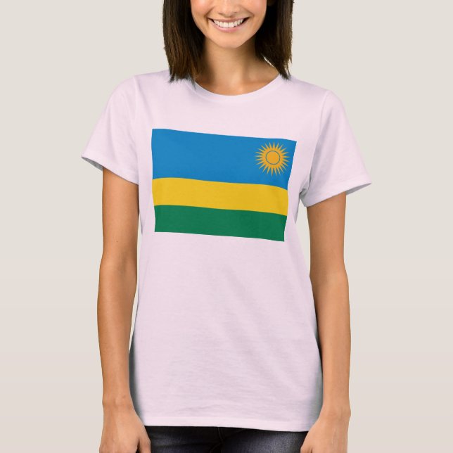 Ruanda Flag x Map T - Shirt (Vorderseite)