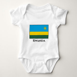 Ruanda-Flagge Baby Strampler