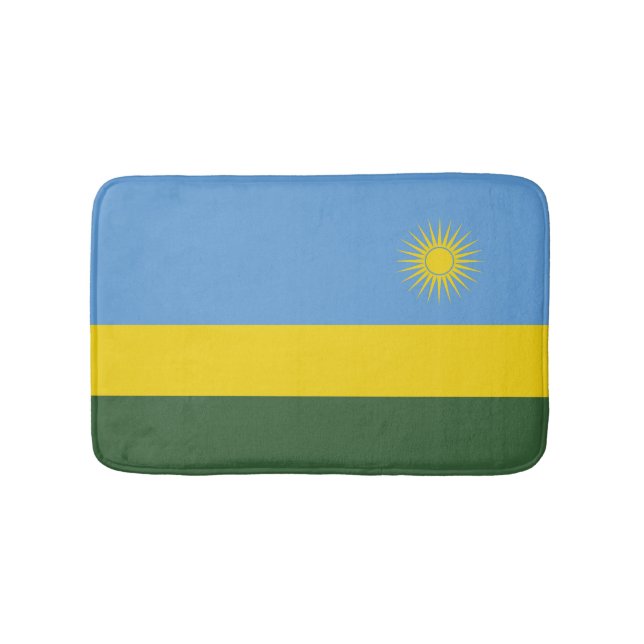 Ruanda-Flagge Badematte (Vorderseite)