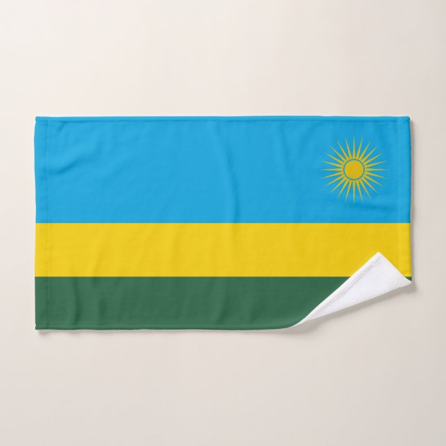Ruanda-Flagge Badhandtuch Set (Handtuch)