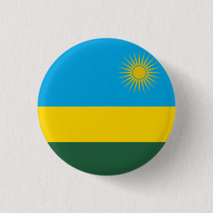 Ruanda-Flagge Button