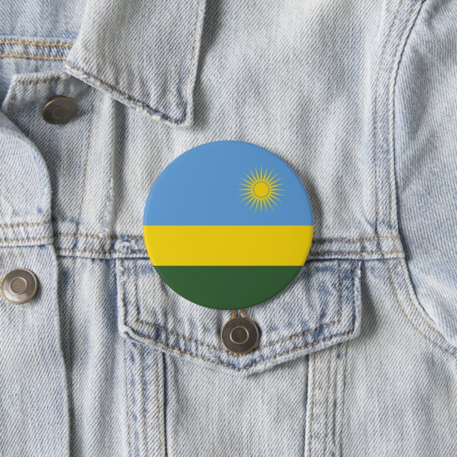 Ruanda-Flagge Button (Beispiel)