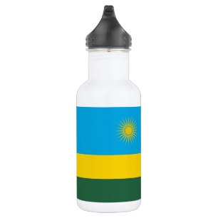 Ruanda-Flagge Edelstahlflasche