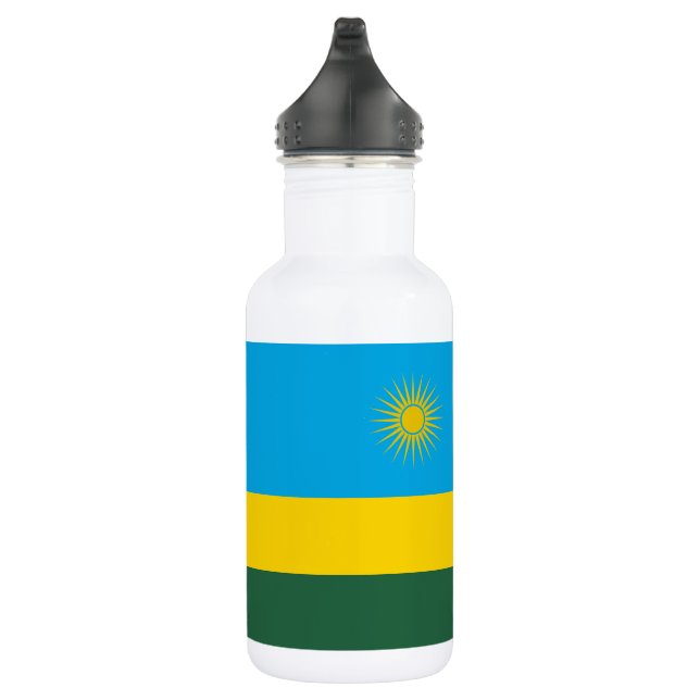 Ruanda-Flagge Edelstahlflasche (Rechts)