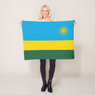Ruanda-Flagge Fleecedecke