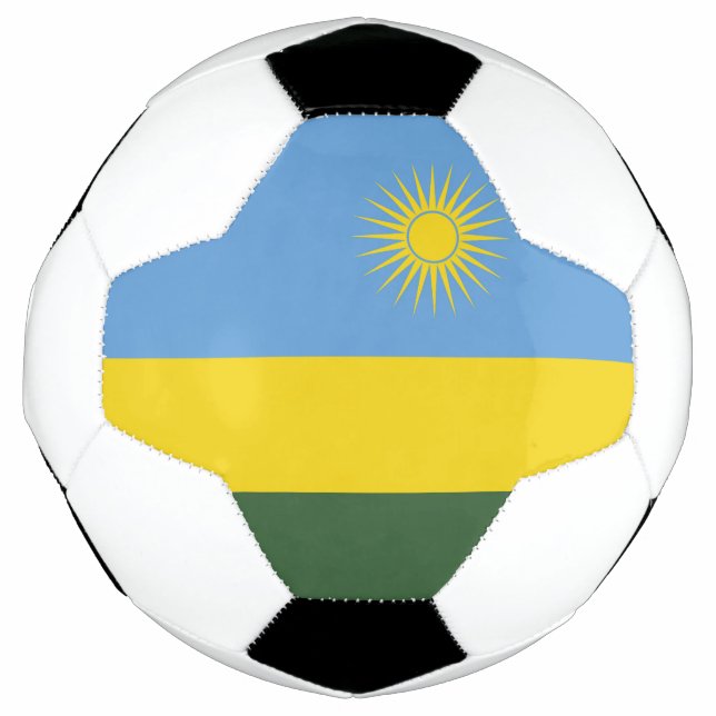 Ruanda-Flagge Fußball (Vorderseite)