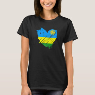 Ruanda-Flagge Ich liebe Ruanda Es ist in meiner DN T-Shirt