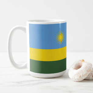 Ruanda-Flagge Kaffeetasse