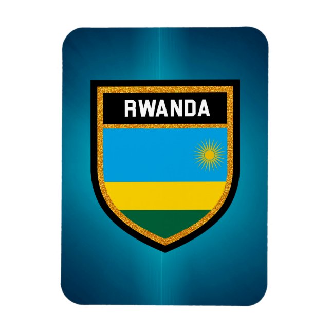 Ruanda-Flagge Magnet (Vertikal)