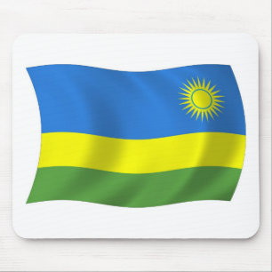 Ruanda-Flagge-Mauspad Mousepad
