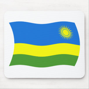 Ruanda-Flagge-Mauspad Mousepad