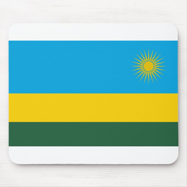 Ruanda-Flagge Mousepad (Vorne)