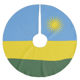 Ruanda-Flagge Polyester Weihnachtsbaumdecke
