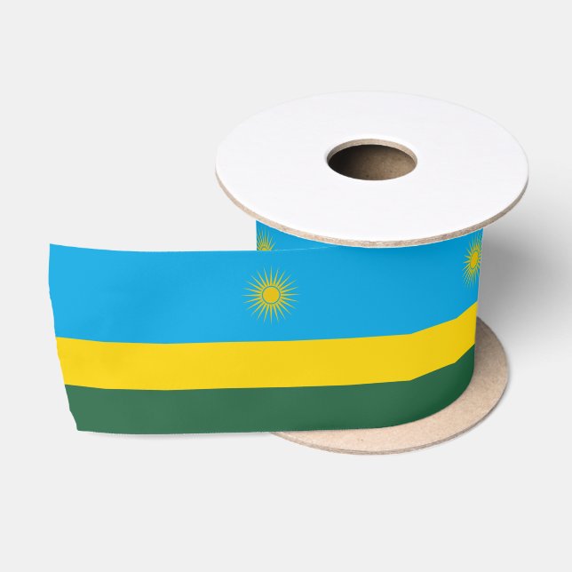 Ruanda-Flagge Satinband (Spule)