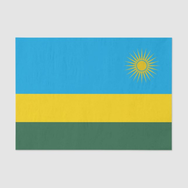 Ruanda-Flagge Seidenpapier (Vorderseite)