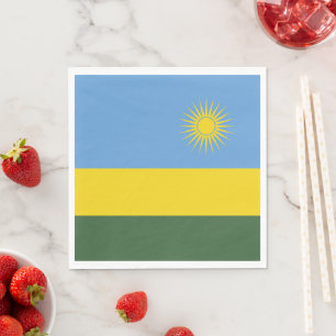 Ruanda-Flagge Serviette