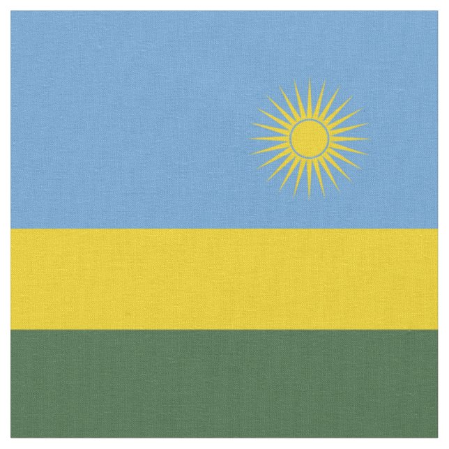 Ruanda-Flagge Stoff (Nahaufnahme)