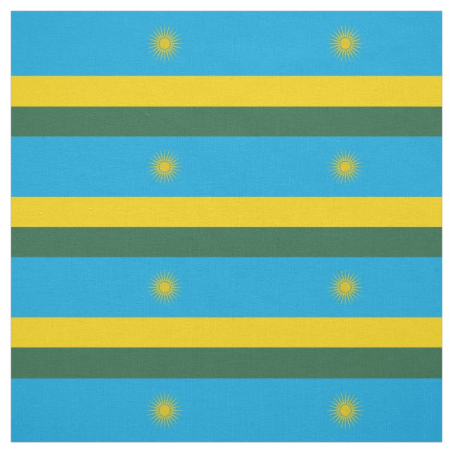 Ruanda-Flagge Stoff (Muster)
