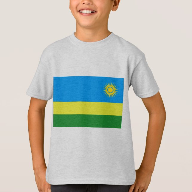 Ruanda-Flagge T-Shirt (Vorderseite)