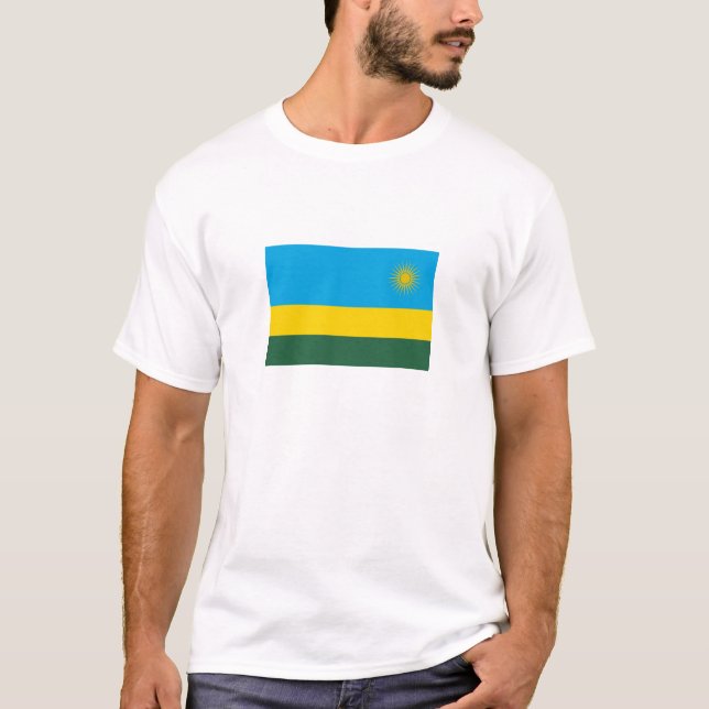 Ruanda-Flagge T-Shirt (Vorderseite)