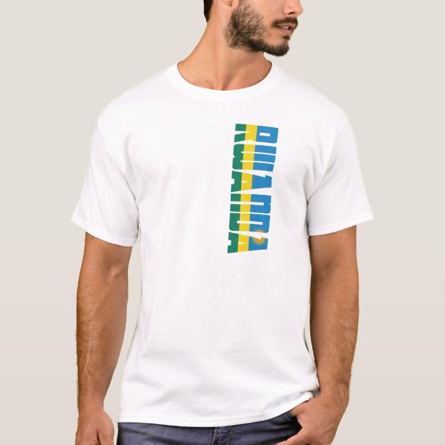 Ruanda-Flagge T-Shirt (Vorderseite)