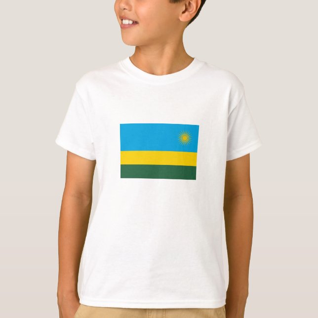 Ruanda-Flagge T-Shirt (Vorderseite)
