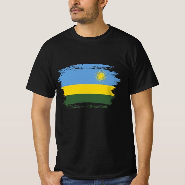 Ruanda-Flagge T-Shirt (Vorderseite)