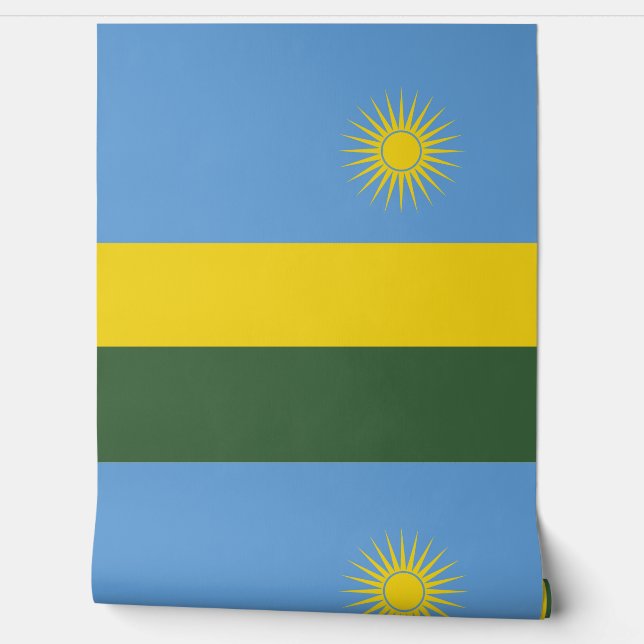 Ruanda-Flagge Tapete (Abrollen)
