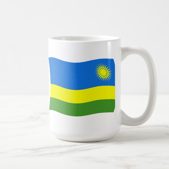 Ruanda Flagge Tasse (Rechts)