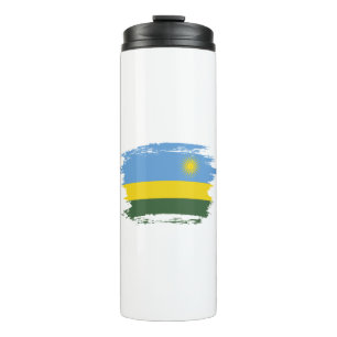 Ruanda-Flagge Thermosbecher