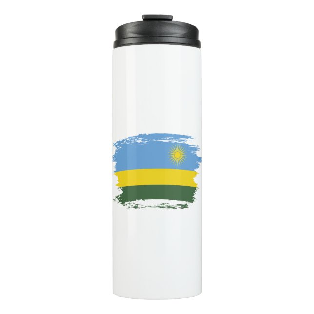 Ruanda-Flagge Thermosbecher (Vorderseite)