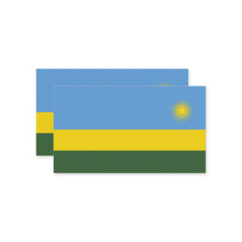 Ruanda-Flagge Visitenkarte