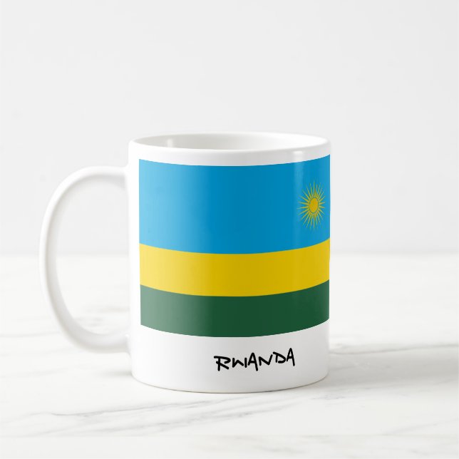Ruanda-Flaggen-Tasse Kaffeetasse (Links)