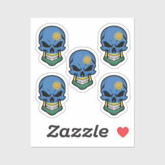 Ruanda lächelt die Schädelflagge Aufkleber