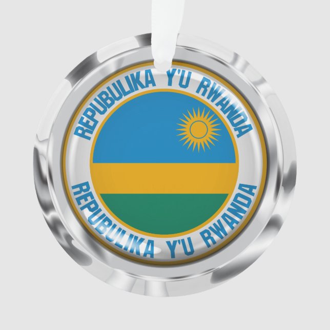Ruanda Round Emblem Ornament (Vorderseite)