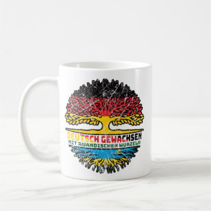 Ruanda Ruandisch Deutsch Deutschland Baum Wurzel Kaffeetasse