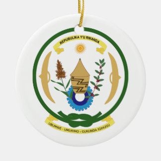 Ruanda-Wappen Keramikornament