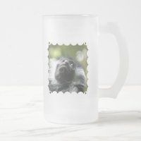 Ruandacolobus-Affe-mattierte Bier-Tasse