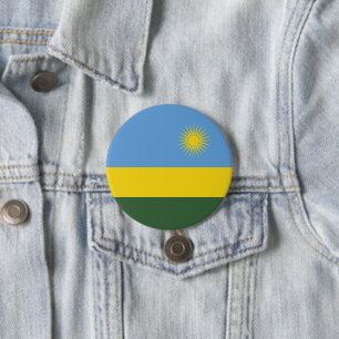 Ruandische Flagge Button