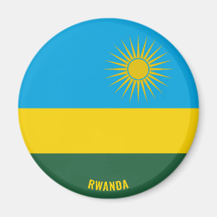 Ruandische Flagge Charming Patriotic Magnet